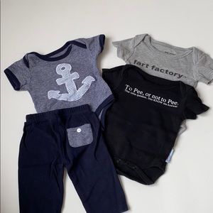 Silly Souls / Rene Rofe  bodysuits 0-3 M sets